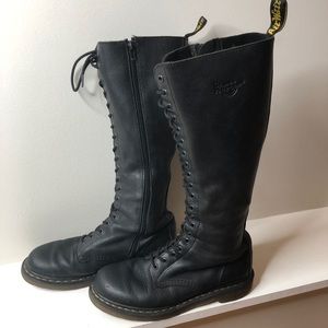 1B60 VIRGINIA LEATHER KNEE HIGH BOOTS